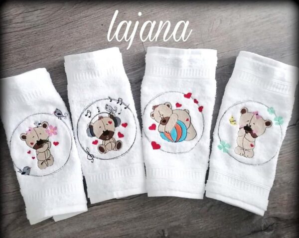 Stickdatei Bären 4-er Set