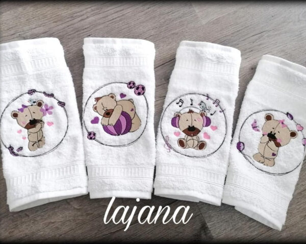 Stickdatei Bären 4-er Set