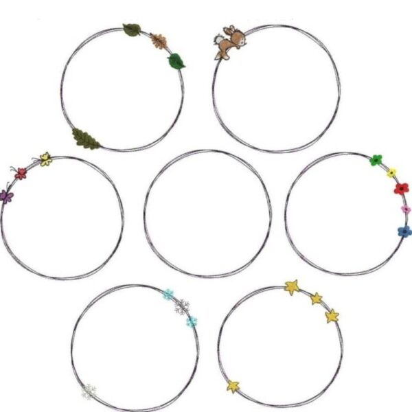 Stickdatei Doodlerahmen Set