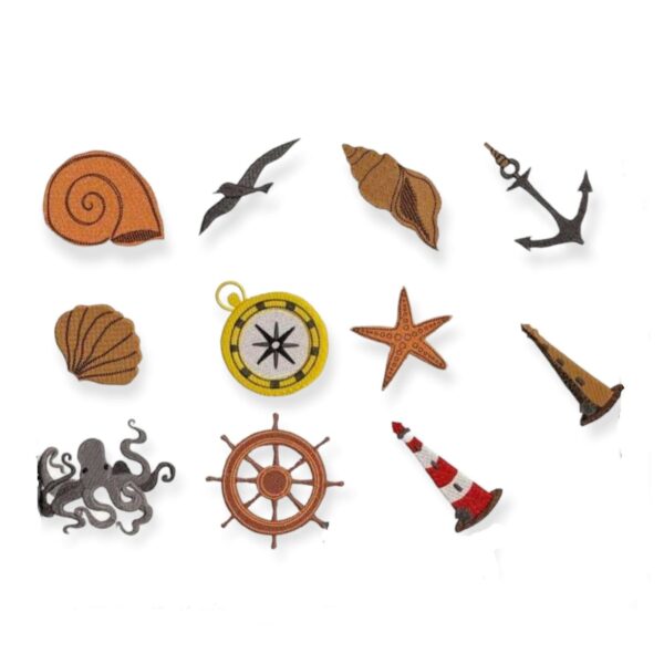 Stickdatei Nautical Solos im Vintagestyle Set – 23 Motive | stiXXie