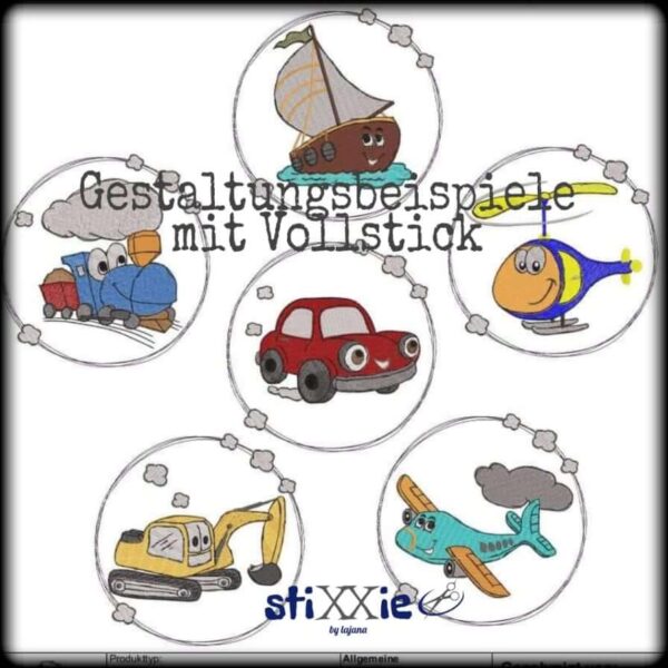 Stickdatei Jungs Vollstick Set