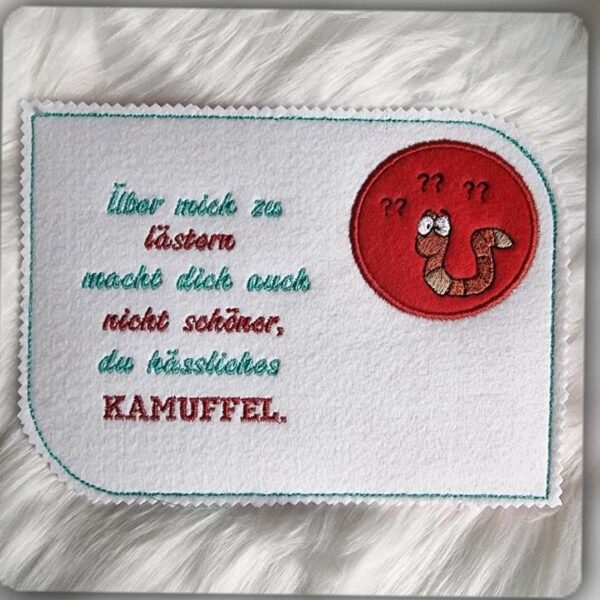 Stickdatei Sprüche Spruch Kamuffel