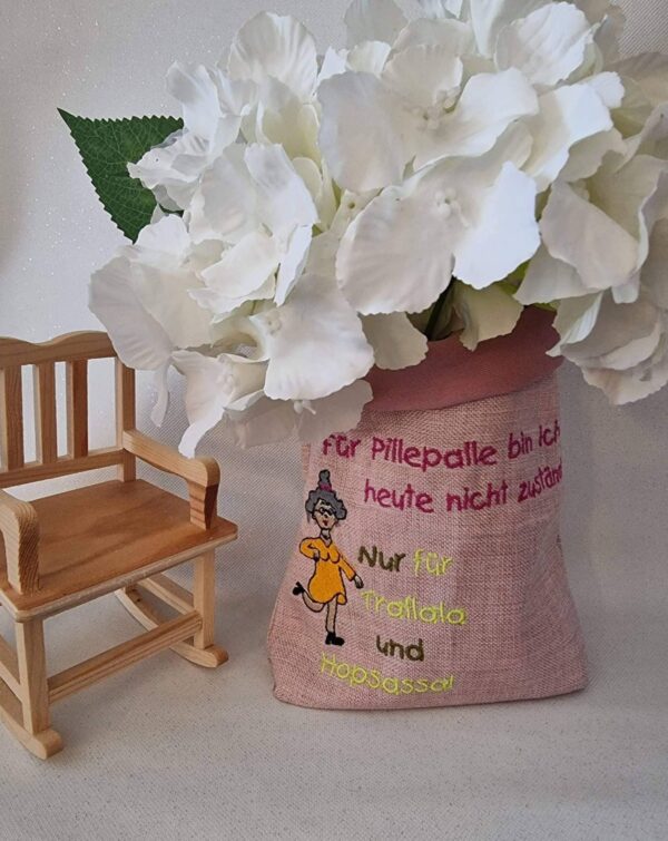 Stickdatei Sprüche Spruch Pillepalle-Trallala