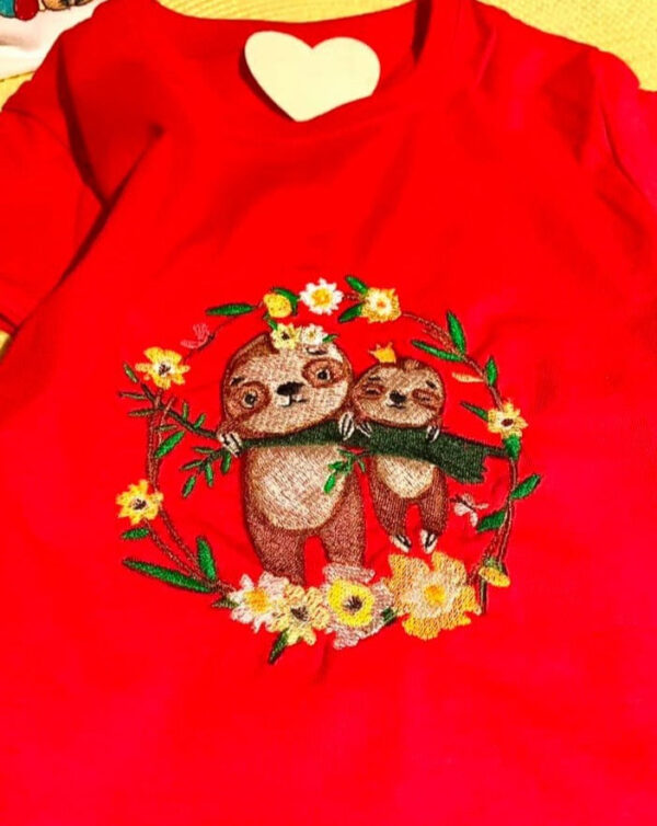 Stickdatei Faultier Vollstick