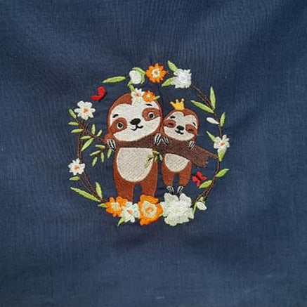 Stickdatei Faultier Vollstick