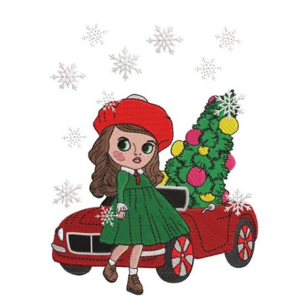 Stickdatei Weihnachten Vintage