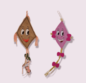 ITH Stickdatei Set Herbstdrachen, Applikation, Doodlestick