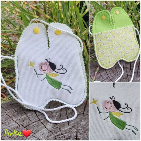 ITH Stickdatei Set und Doodleappli Zahnfee 3-teilig
