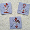 Stickdatei Verrückte Hühner – 3 witzige Designs