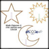 ITH Stickdatei Stabfiguren Sonne Mond Stern von stiXXie by lajana