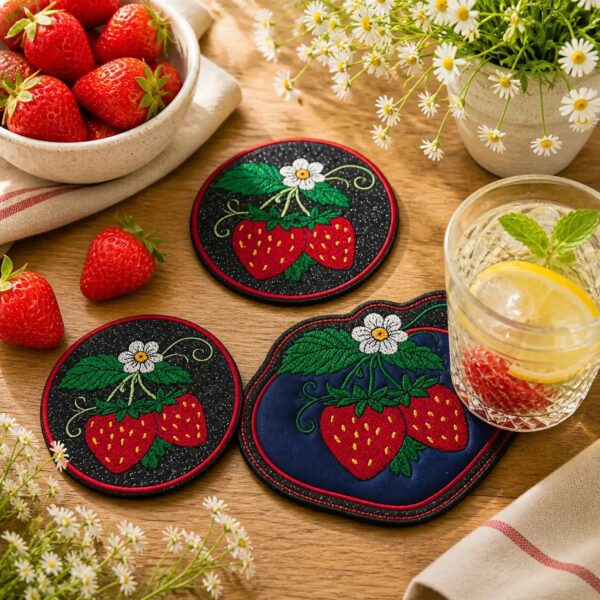 ith-stickdatei-untersetzer-erdbeere_8.jpg ITH Stickdatei Erdbeer-Untersetzer 🍓 – Runde Untersetzer & Teilapplikation in 3 Größen