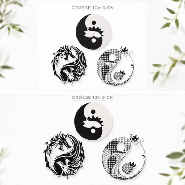Yin Yang Stickdatei Set – 3 Motive in 10x10 & 13x18 cm