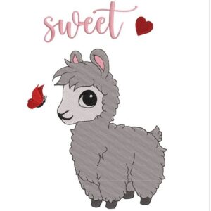 Stickdatei Alpaka von stiXXie by lajana