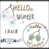 Stickdatei DoodleAppli Hello Winter von stiXXie by lajana