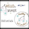 Stickdatei DoodleAppli Hello Winter von stiXXie by lajana