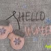 Stickdatei DoodleAppli Hello Winter von stiXXie by lajana