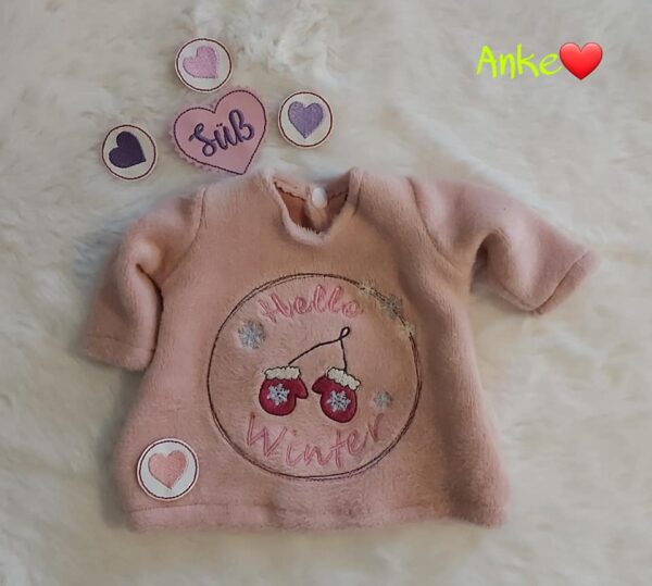 Stickdatei DoodleAppli Hello Winter von stiXXie by lajana